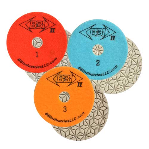 BBI II 3-Step Wet Polishing Pads