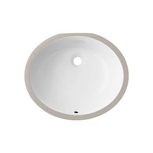 Undermount Porcelain Sink, Oval 17x14, White (3 per box)