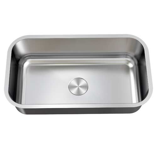Stainless Steel Sink, Large Single Bowl, 32x18, 18 Gauge
