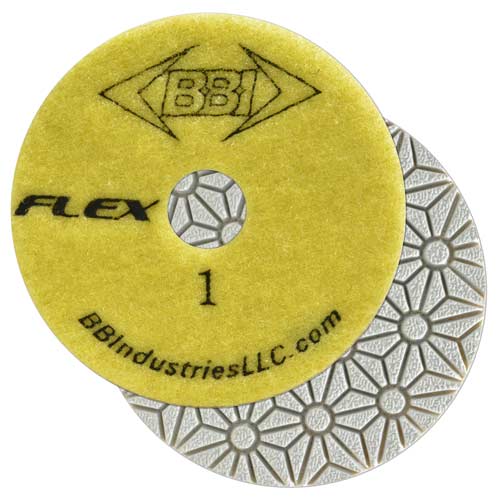 BBI Flex 3-Step Wet Polishing Pad, Step 1, 4 in