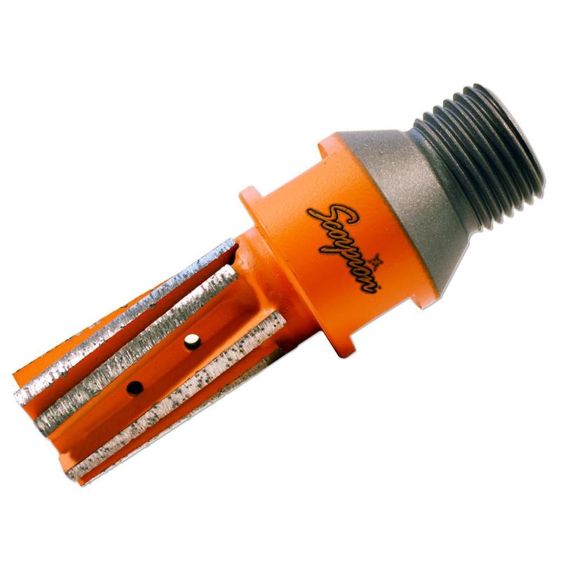 Scorpion CNC Granite Finger Bit, 20x40mm, Twin Segment, 1/2 Gas